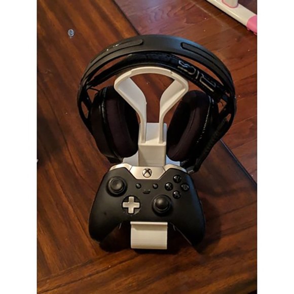 Microsoft Xbox One Controller Headset Combo Stand Wireless Display Headphones - Picture 1 of 9